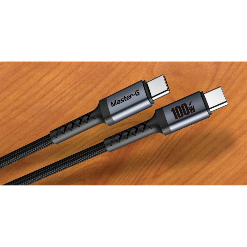 MASTER-G CABLE USB C - USB C  100W 1MT