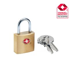 GO TRAVEL CANDADO TSA BRONCE CON LLAVE GT349