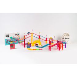 IMANIX JUEGO DE CONSTRUCCION MAGNECTICO DE  105 PIEZAS SPEEDWAY IMA-SW105