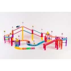IMANIX JUEGO DE CONSTRUCCION MAGNECTICO DE  105 PIEZAS SPEEDWAY IMA-SW105