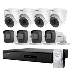 HIKVISION KIT DVR ANALOGO 8 CANALES  FULL HD 1080P + 8 CAMARAS + D. DURO 1TB