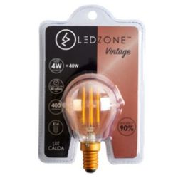 LEDZONE AMPOLLETA MINI GLOBO E14 4W  LZ-G45E144W-A