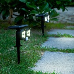 LEDZONE ESTACA SOLAR 64 LED LZ-SP6432