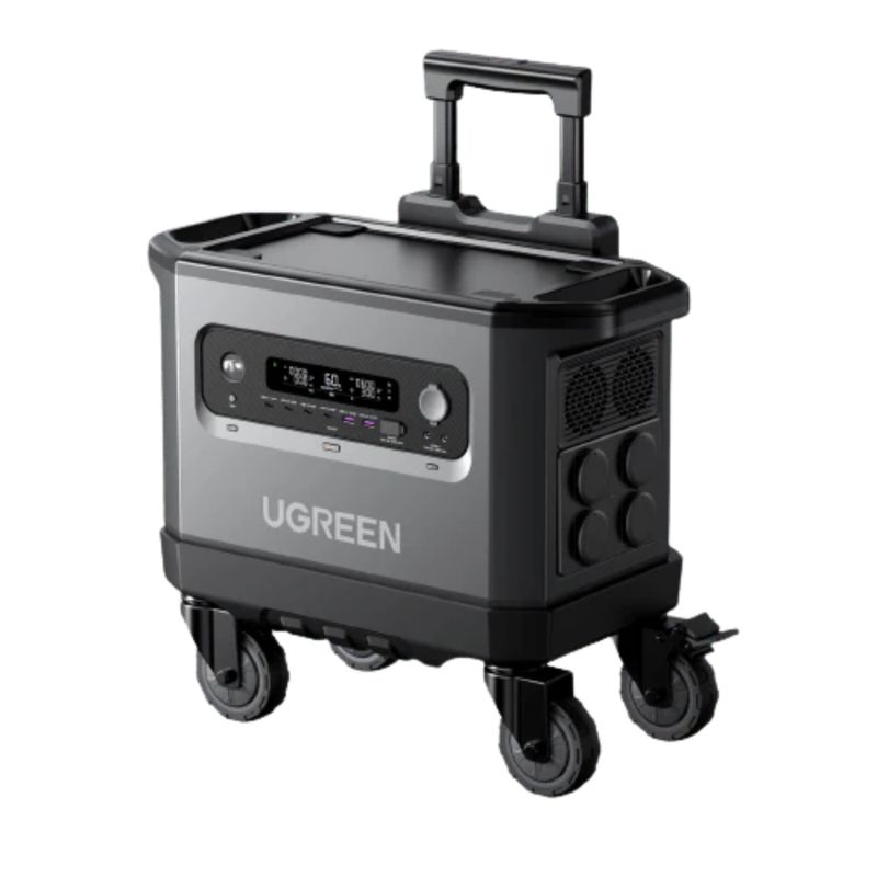 UGREEN ESTACIÓN DE ENERGÍA PORTÁTIL 2048WH 40AH/ CARGA SOLAR 1200W MAX / SALIDA AC 2300WX4 GS1200