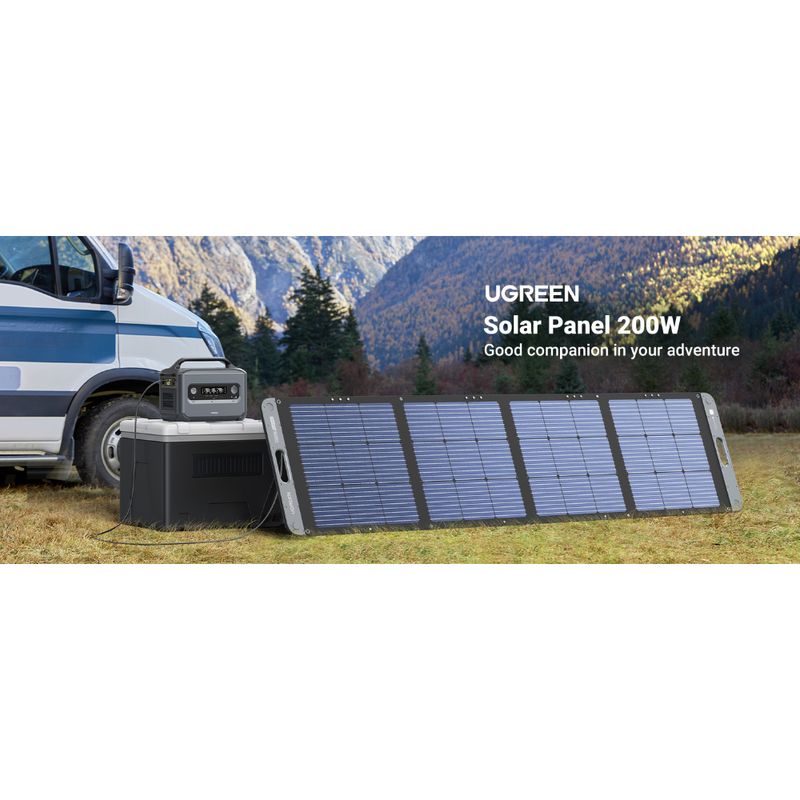 UGREEN-PANEL-SOLAR-PLEGABLE-PORTATIL-200W-CONEXION-XT60-SC200