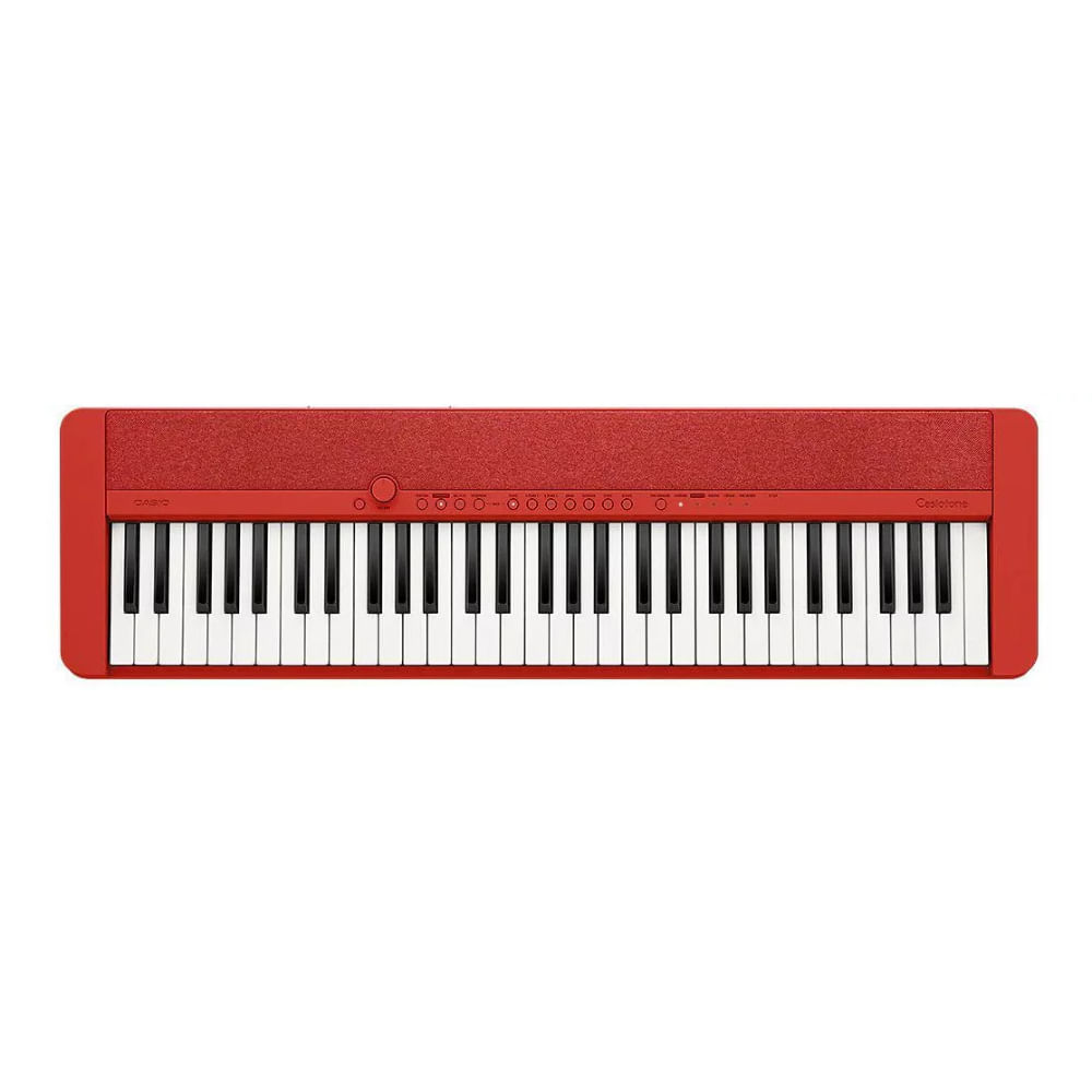 CASIO TECLADO 61 TECLAS CT-S1RDC2 ROJO INCLUYE ADAPTADOR