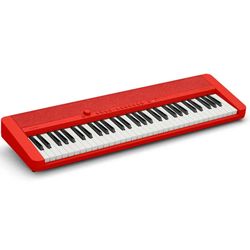 CASIO TECLADO 61 TECLAS CT-S1RDC2 ROJO INCLUYE ADAPTADOR