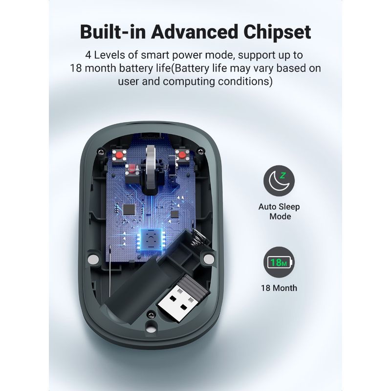 Mouse-Inalambrico-Ultra-Slim-Verde-Claro-Ugreen-Mu001-Mouse-y-Presentadores