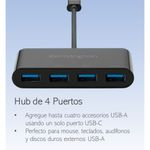 KENSINGTON HUB USB-C / 4 USB-A / 10GBPS