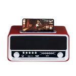 Irt Radio Retro Bt/Fm/Am/Sw/Usb/Sd/Aux Roja Radios Vintage