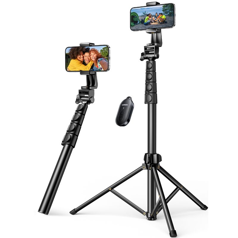 UGREEN TRIPODE SELFIE 1.7M + OBTURADOR INALAMBRICO BT LP680