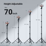 UGREEN TRIPODE SELFIE 1.7M + OBTURADOR INALAMBRICO BT LP680