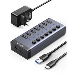 UGREEN HUB USB-A 3.0 7 PORT USB-A 3.0 ENERGIZADO 3.5A MAX CM481