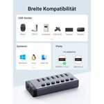 UGREEN HUB USB-A 3.0 7 PORT USB-A 3.0 ENERGIZADO 3.5A MAX CM481
