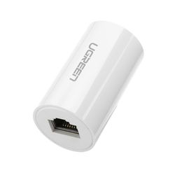 UGREEN COPLA DE RED RJ-45 ANTI-RAYOS 10GBPS H/H BLANCO NW116