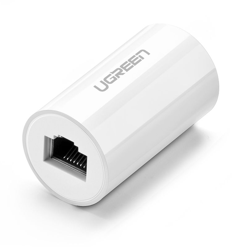 UGREEN-COPLA-DE-RED-RJ-45-ANTI-RAYOS-10GBPS-H-H-BLANCO-NW116