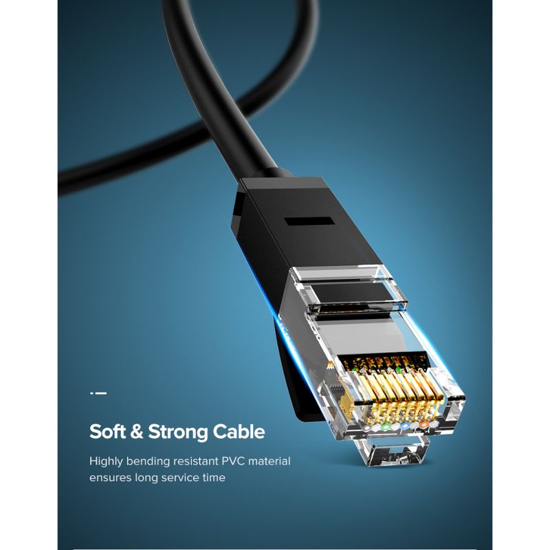 UGREEN CABLE DE RED 20M CAT6 1000MBPS BLACK NW102