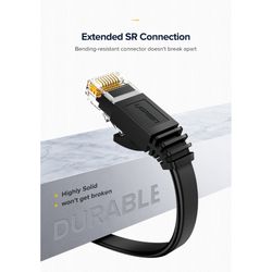 UGREEN CABLE DE RED 8M CAT6 1000MBPS BLACK NW102