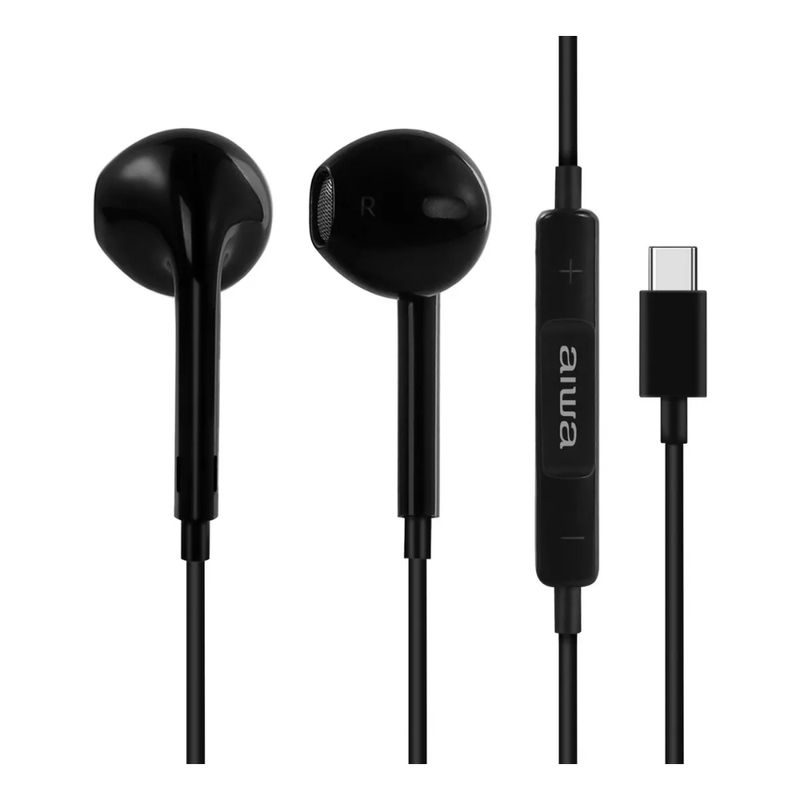 AIWA-AUDIFONOS-ALAMBRICOS--CABLE-TIPO-C-1.2-M-BLACK