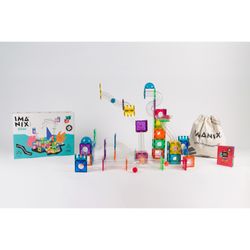 IMANIX JUEGO DE CONSTRUCCION MAGNETICO DE 134 PIEZAS SLIDE IMA-SL134