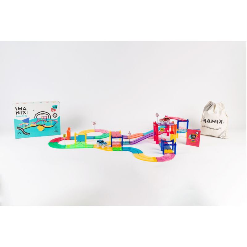 IMANIX-JUEGO-DE-CONSTRUCCION-MAGNETICO-DE-50-PIEZAS-SPEEDWAY-IMA-SW50