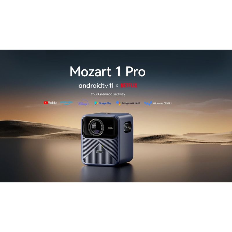 WANBO PROYECTOR MOZART 1 PRO LED/LCD / 900 ANSI / BT / WIFI / AUTO SCREEN FIT