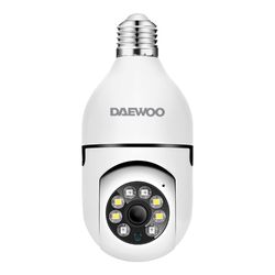 DAEWOO CAMARA SEGURIDAD TIPO AMPOLLETA E27  WI FI  PTZ INFRAROJA DETECCION MOVIMIENTO  DI-SC004