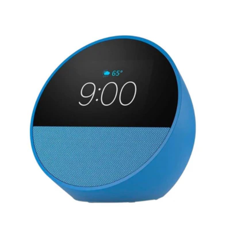 AMAZON-ALEXA-ECHO-SPOT-2024-RELEASE-SMART-ALARM-CLOCK-VIBRANT-SOUND-BLUE