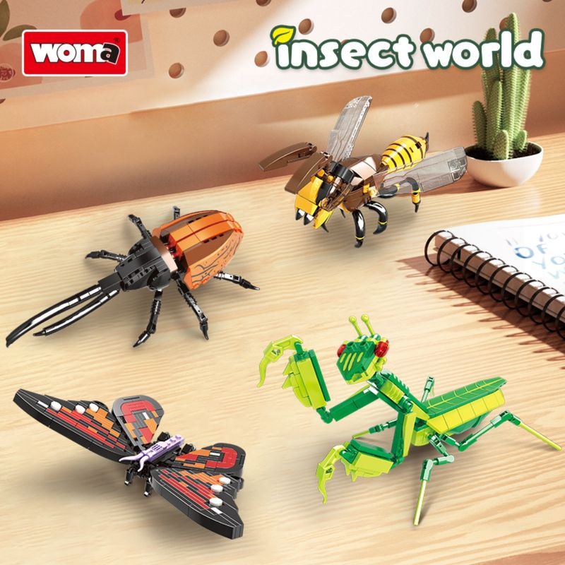WOMA SET MUNDO INSECTOS 4 CAJAS EN 1 C0633