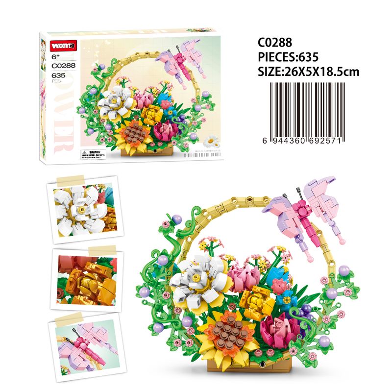 WOMA SET ARMABLE CANASTA DE FLORES C0288