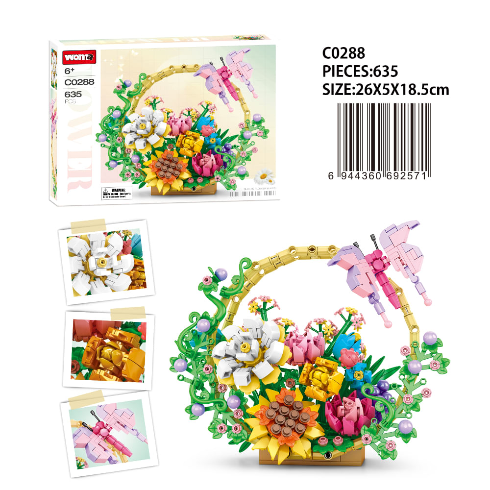 WOMA SET ARMABLE CANASTA DE FLORES C0288