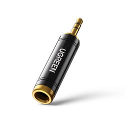 UGREEN ADAPTADOR GOLD ESTEREO JACK 6.3MM H/M PLUG 3.5MM AV168