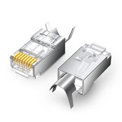 UGREEN CONECTOR RJ-45 BLINDADO 10UN BAG CAT6A 1000MBPS NW123