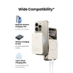 UGREEN BATERIA PORTATIL MAGNETICA 10.000MAH MINI CARGA INALAMBRICA 20W BLANCO PB561