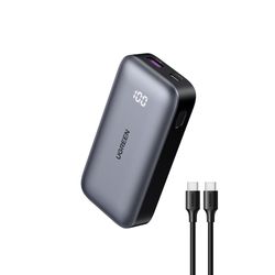 UGREEN BATERIA PORTATIL 10.000MAH MINI/PANTALLA QUICK CHARGING 30W GRIS PB502