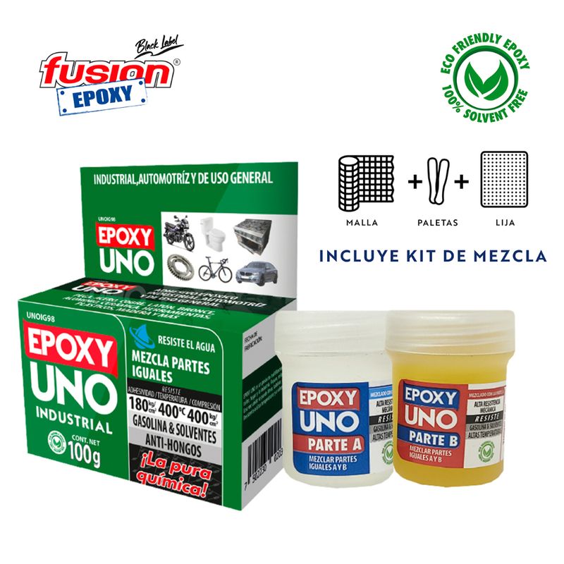 FUSION EPOXY PEGAMENTO EPOXY UNO INDUSTRIAL GEL