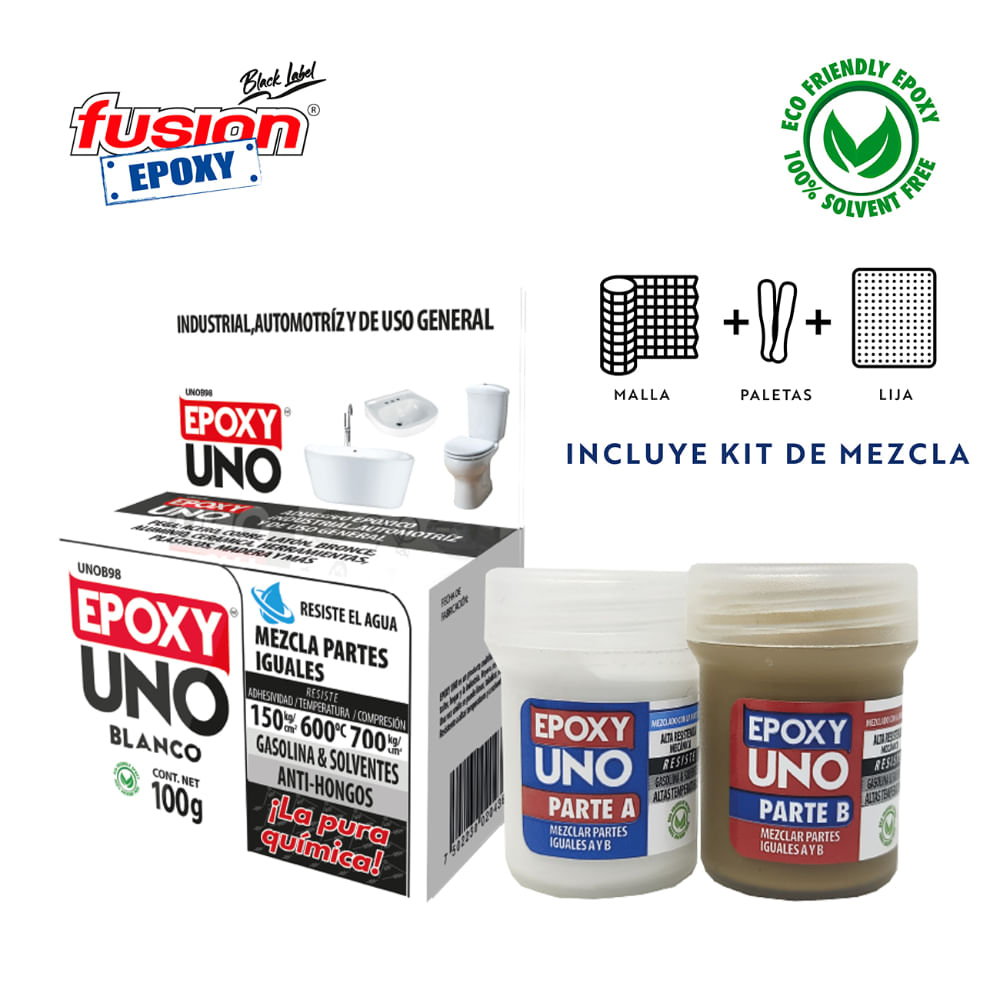 FUSION EPOXY PEGAMENTO EPOXY UNO BLANCO