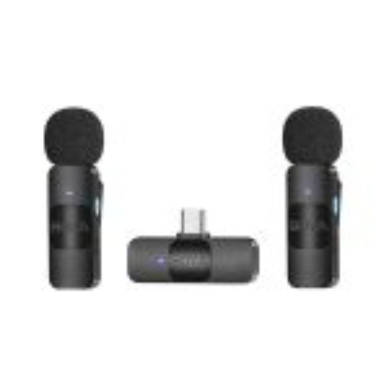 BOYA BY-V20 MICROFONO INALAMBRICO DOBLE ULTRA COMPACTO Y PORTABLE 2.4GHZ CONECTOR USB-C