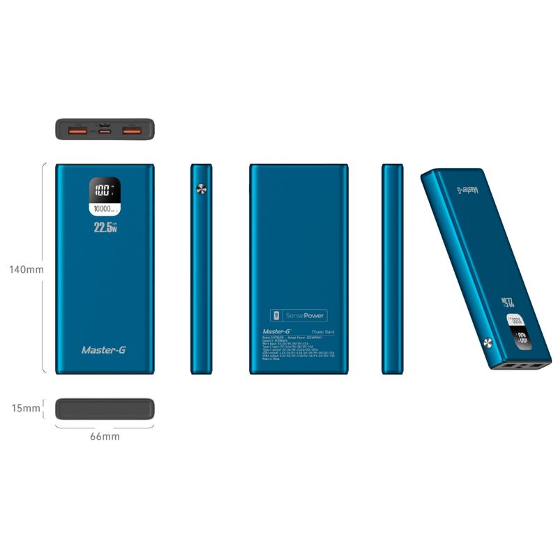 MASTER-G CARGADOR PORTATIL 10.000 MAH 22.5W UCP10LPD