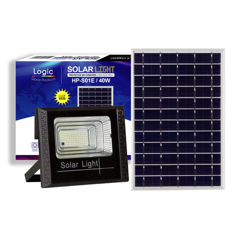 LOGIC PROYECTOR SOLAR LED ABS 40W  6500K  IP65 LOGIC 175027 S01E-40W