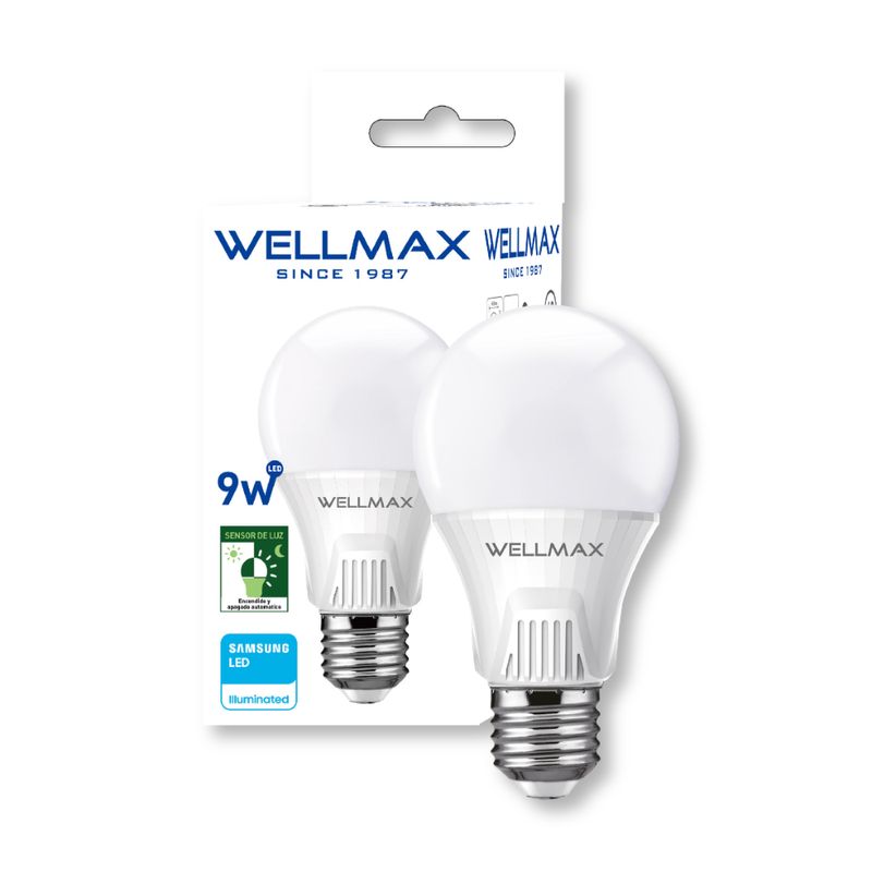WELLMAX-AMPOLLETA-LED-SENSOR-CREPUSCULAR-9W-BASE-E-27-6500K-174629