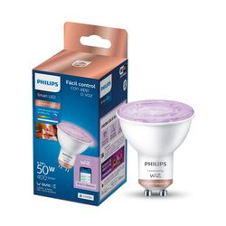 PHILIPS AMPOLLETA SMART COLOR AMBIENCE  WFB 50W GU10 922-65 RGB 6/1PF WIZ