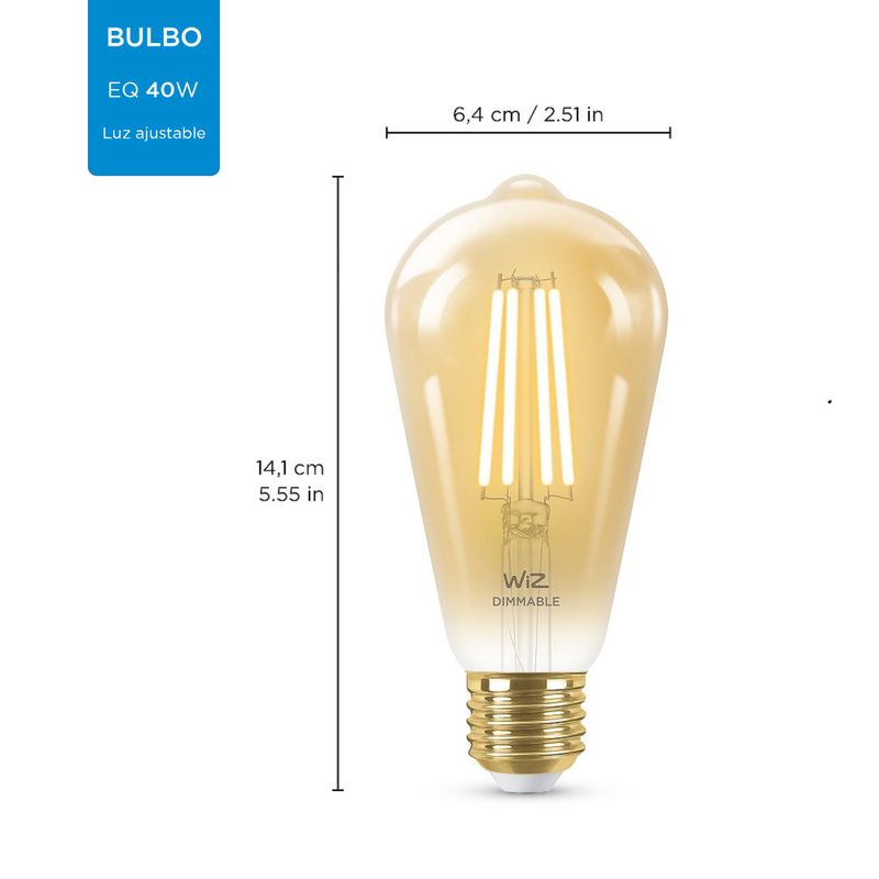 WIZ-AMPOLLETA-SMART-FILAMENTO-EDISON-E27-WI-FI-BLE-TW-7W-ST64-AMB-220V-E27-1PF-