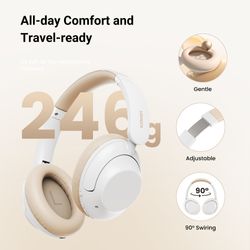 UGREEN AUDIFONOS BT HITUNE MAX 5 HIBRIDOS /NOISE CANCELLING BLANCO HP202