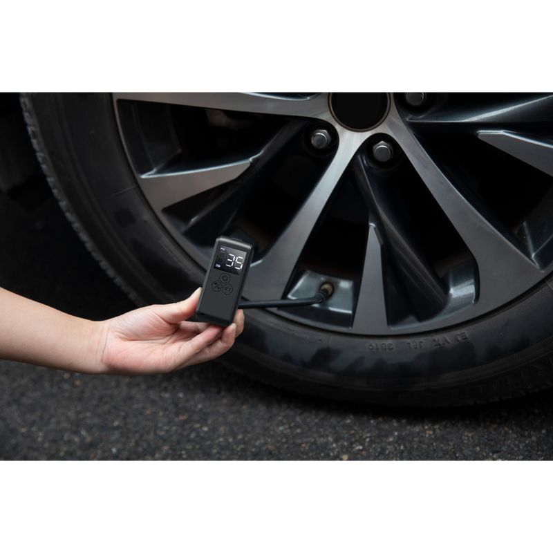 MINI INFLADOR PARA BALONES  RUEDAS PRECION PSI BAR BAR Y KG/CM RECARGABLE AP-114