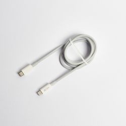 ACSY CABLE USB-C A LIGHTNING DE 1 METRO BLANCO CERTIFICADO MFI  AC-SDP90