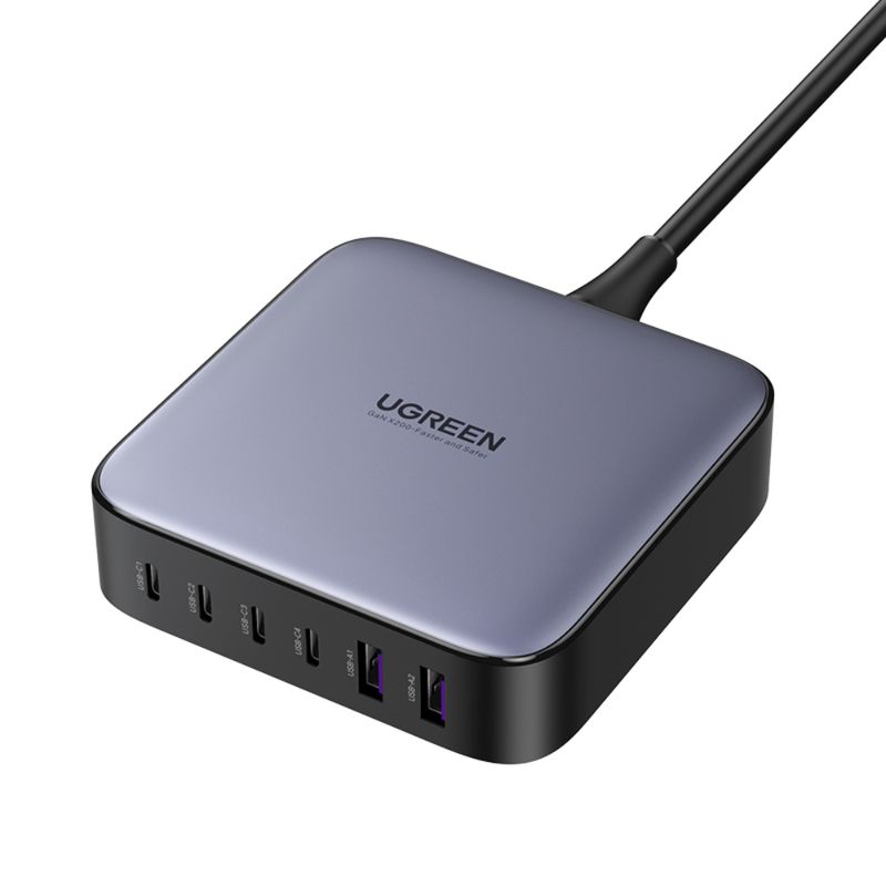 UGREEN CARGADOR PARA ESCRITORIO 200W 2 USB-A + 4 USB-C CD271