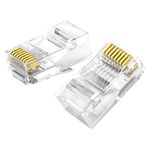 UGREEN CONECTOR RJ-45 PLASTICO 10UN BAG CAT6 1000MBPS NW120