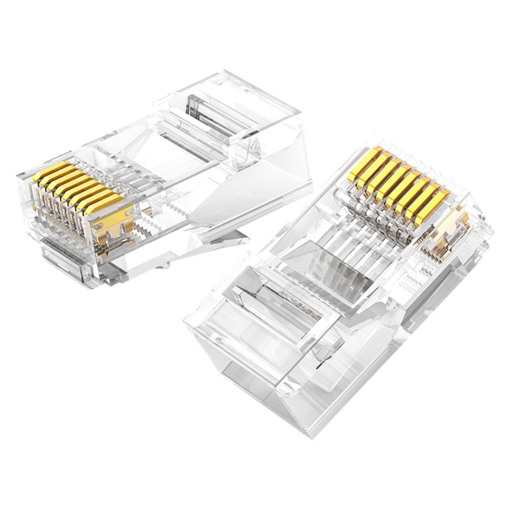 UGREEN CONECTOR RJ-45 PLASTICO 10UN BAG CAT6 1000MBPS NW120 | casaroyal ...