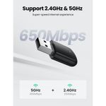 UGREEN-MINI-ADAPTADOR-USB-INALAMBRICO-DUAL-BAND-AC650-433MBPS-MAX-CM44